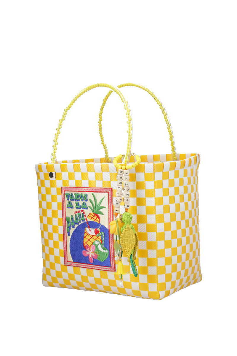 PINA COLADA ZUNCHO HANDBAG SMALL IN YELLOW