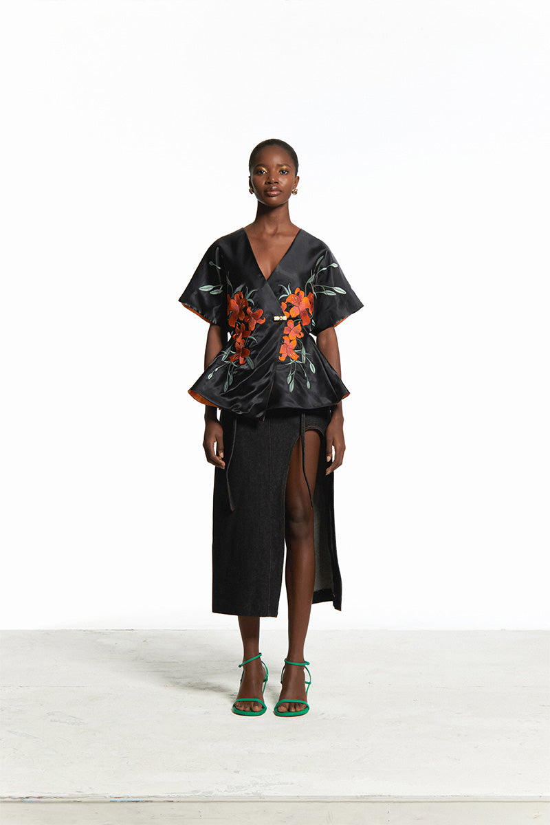 EMBROIDERED KIMONO TOP - CULT MIA