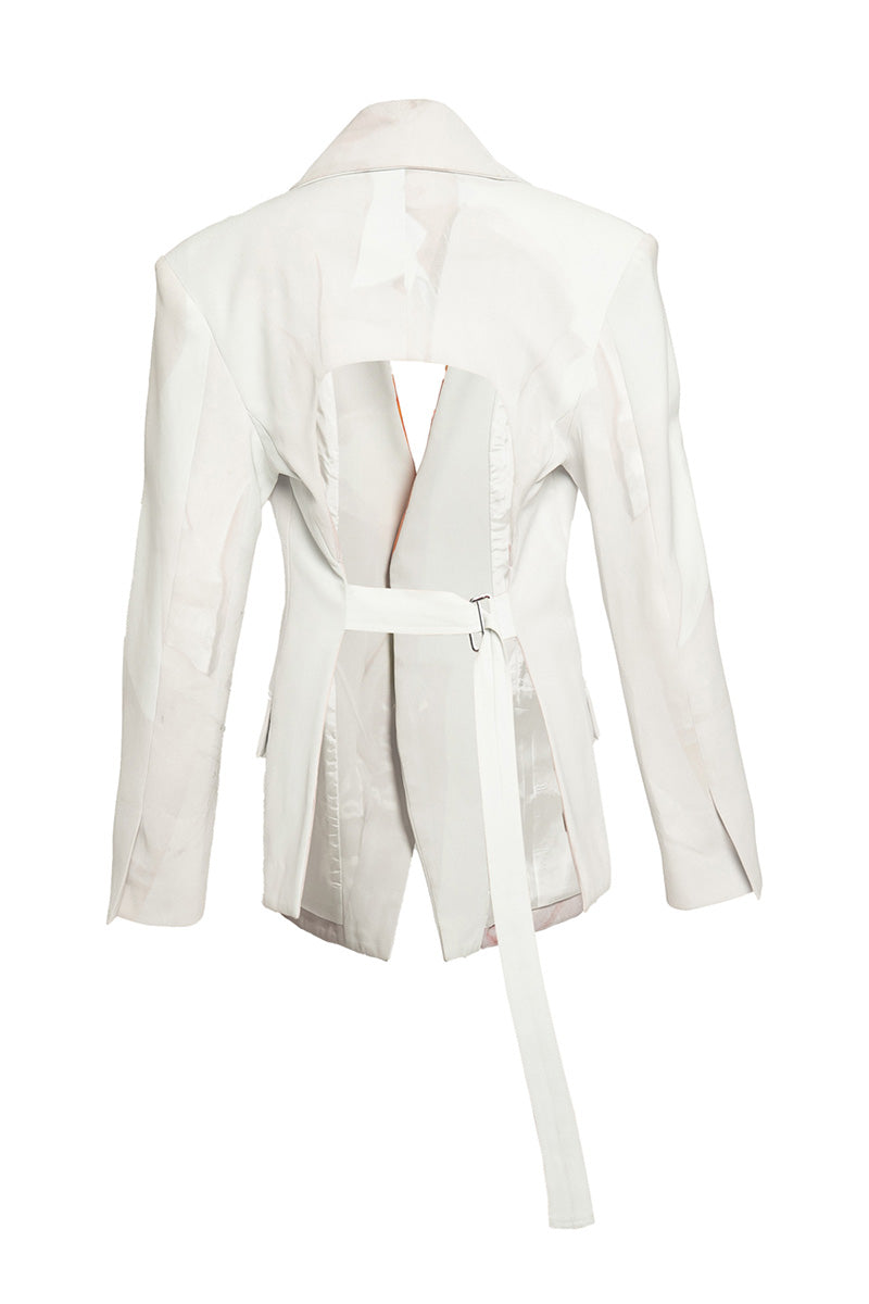 TAILORED BLUSH SUIT JACKET - CULT MIA
