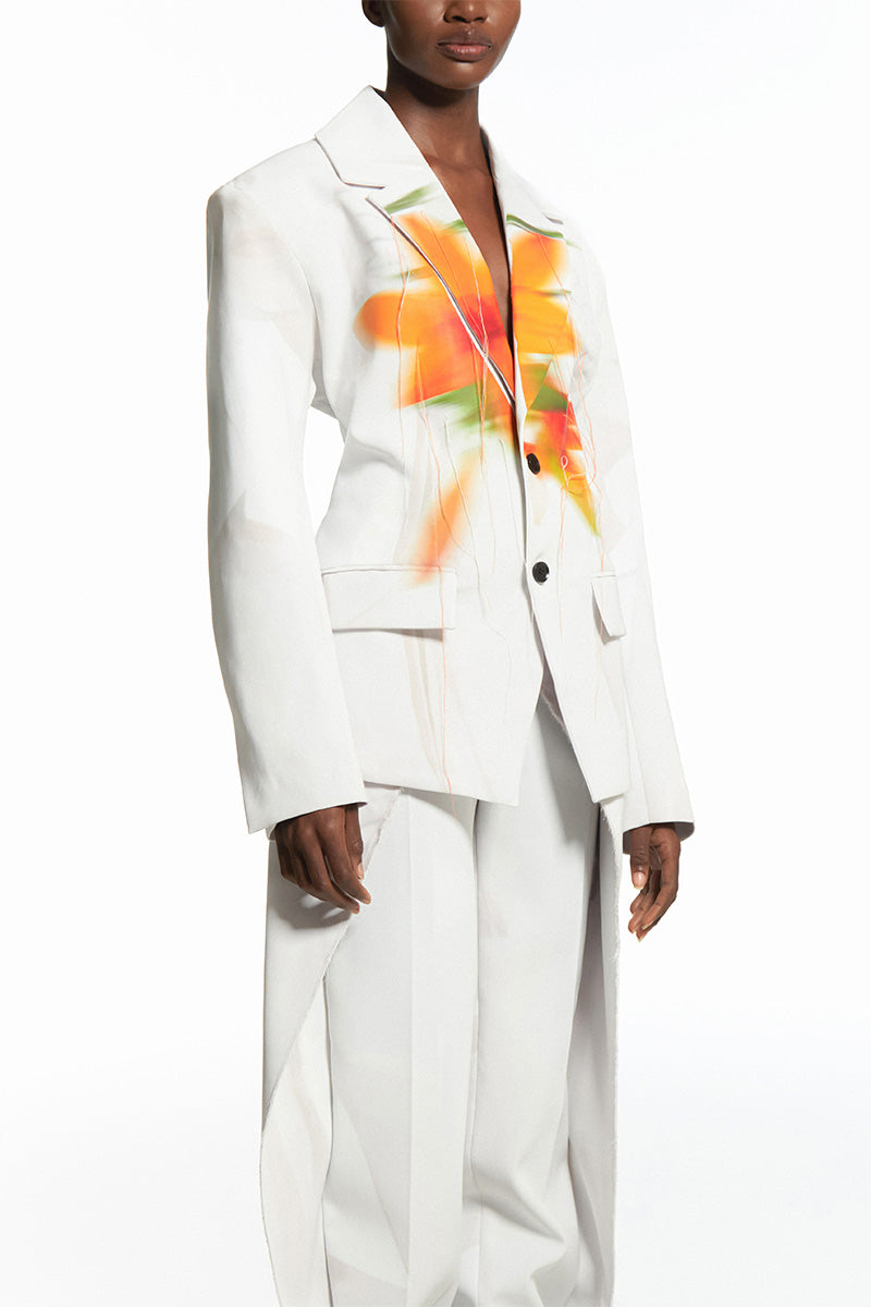 TAILORED BLUSH SUIT JACKET - CULT MIA