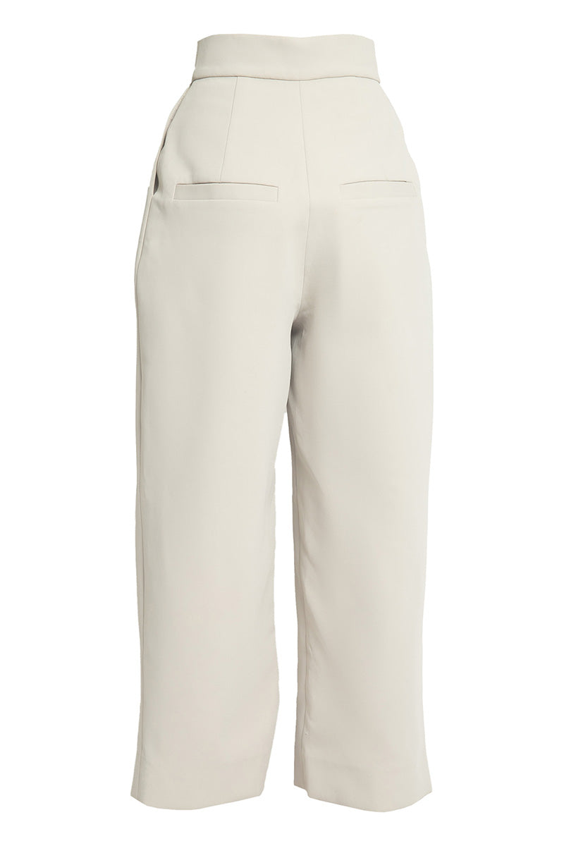 PLEATED FOG PANTS WITH EXPOSED ZIPPER - CULT MIA
