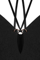 Black balloon hem top by Sean Sheila featuring a relaxed fit and stylish balloon sleeves.