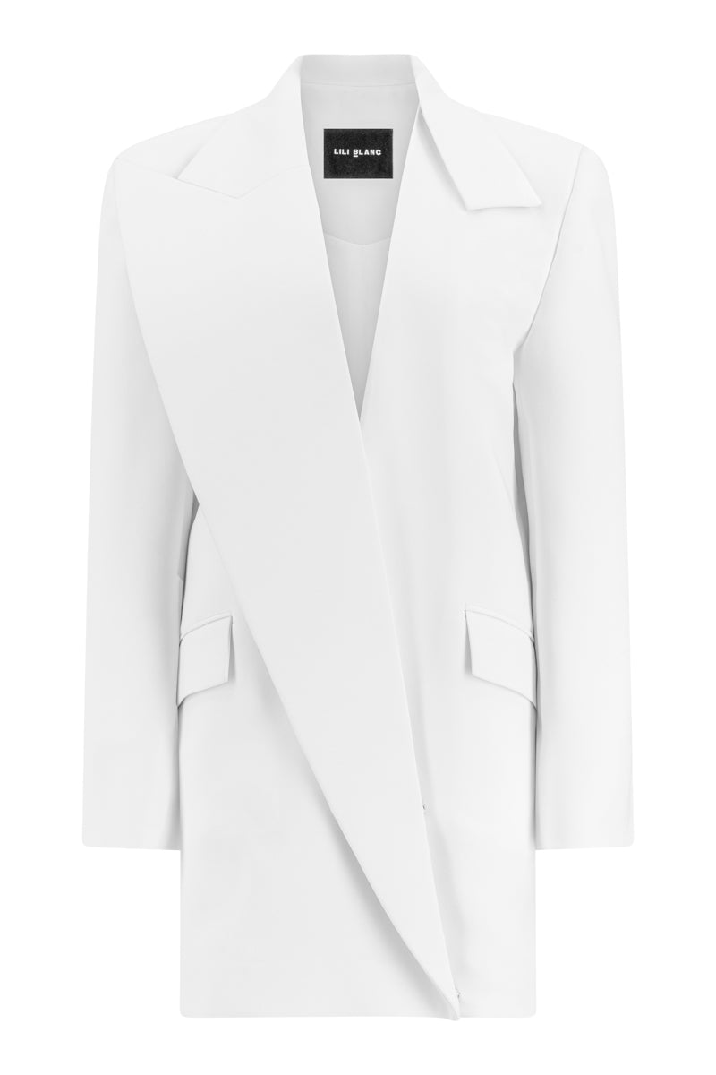 CONTEMPORARY STRAIGHT-CUT BLAZER-INSPIRED DRESS