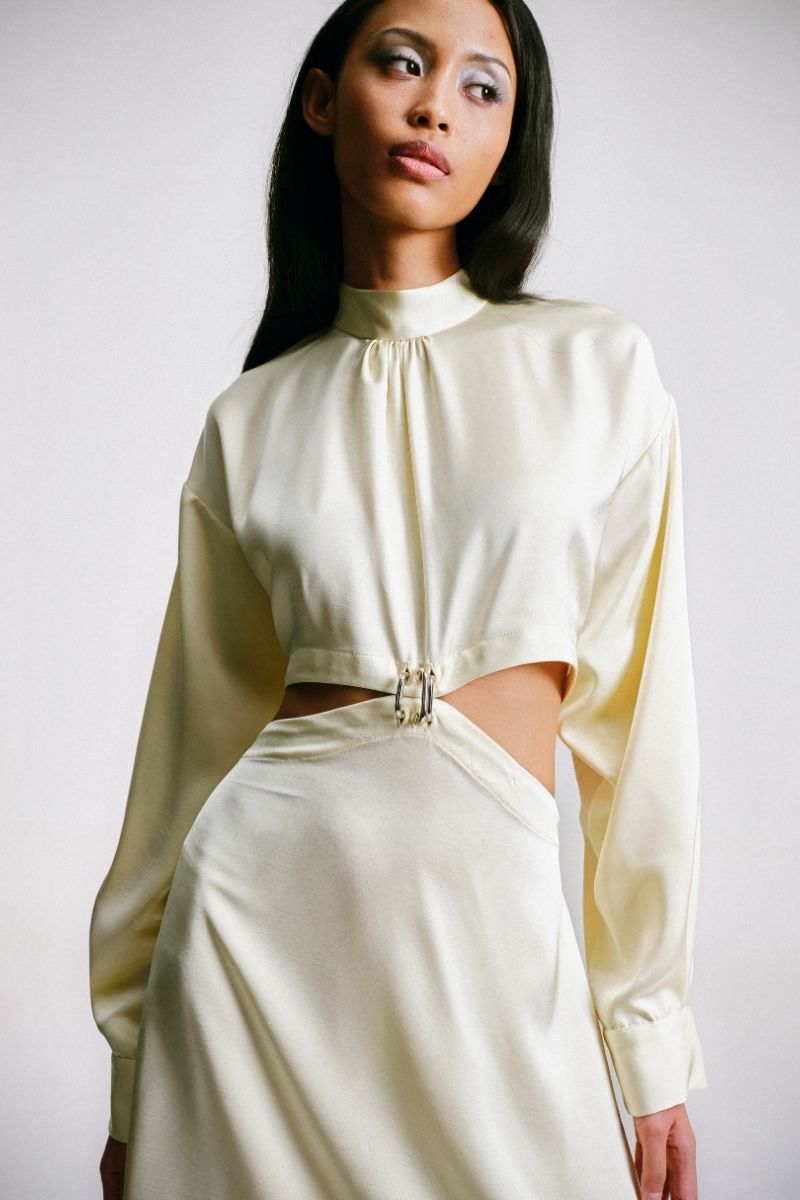 CUT-OUT DRESS WITH PIERCING DETAILS | CULT MIA | Sean Sheila CUT-OUT DRESS WITH PIERCING DETAILS | CULT MIA | Sean Sheila