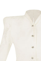 Sean Sheila BESKAP jacket with flared hems, featuring a stylish design and detailed stitching, perfect for a modern look.