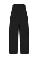 Sean Sheila cowboy pants featuring classic denim style with front pockets and belt loops, displayed on a hanger.