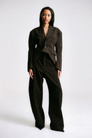 Front view of Sean Sheila cowboy pants showcasing classic Western style and detailed stitching.