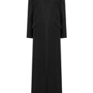 Lili Blanc oversized tailored coat in a front view, showcasing the elegant design and structured fit.