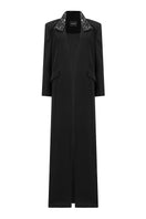 Lili Blanc oversized tailored coat in a front view, showcasing the elegant design and structured fit.