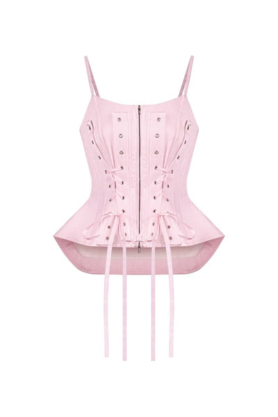 DECONSTRUCTED CORSET TOP IN PINK | CULT MIA | Sean Sheila