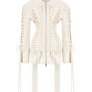 Sean Sheila tailored corset jacket with structured fit, front view showing sleek design and tailored details.