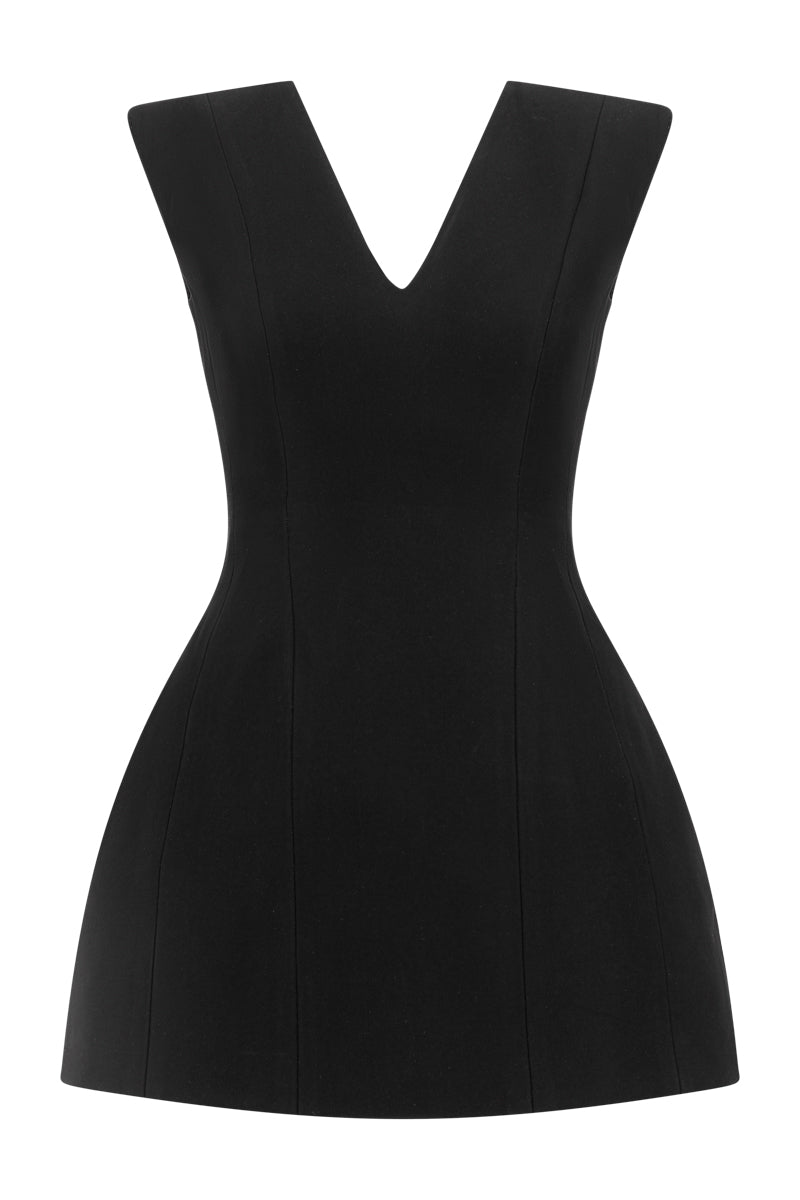 LUXE TAILORED SLEEVELESS MIDI DRESS