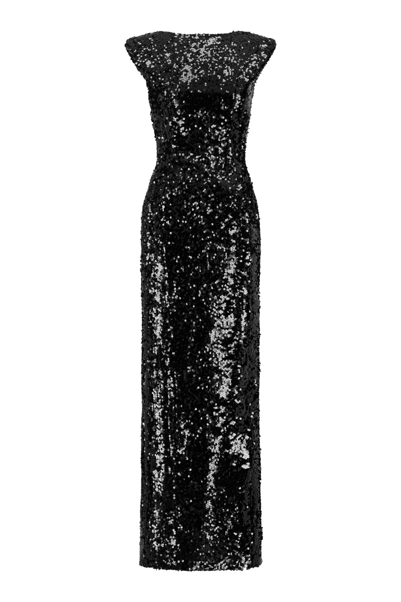 SCULPTED SEQUIN GOWN
