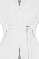 Sean Sheila tailored shirt with belt opening, featuring a fitted design and stylish detailing.