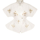 Sean Sheila Signature Embroidered Kimono top with intricate embroidery and flowing fabric, front view.