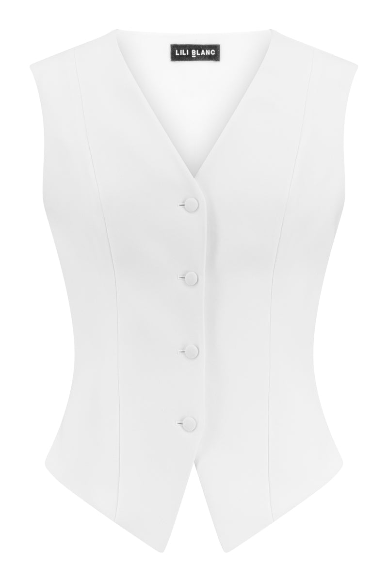 CHIC SCULPTED SLEEVELESS VEST