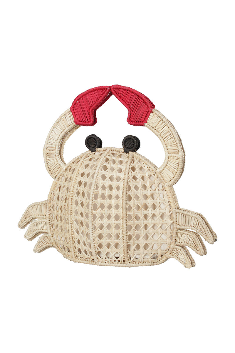 HAPPY CRAB HANDBAG IN NATURAL RED