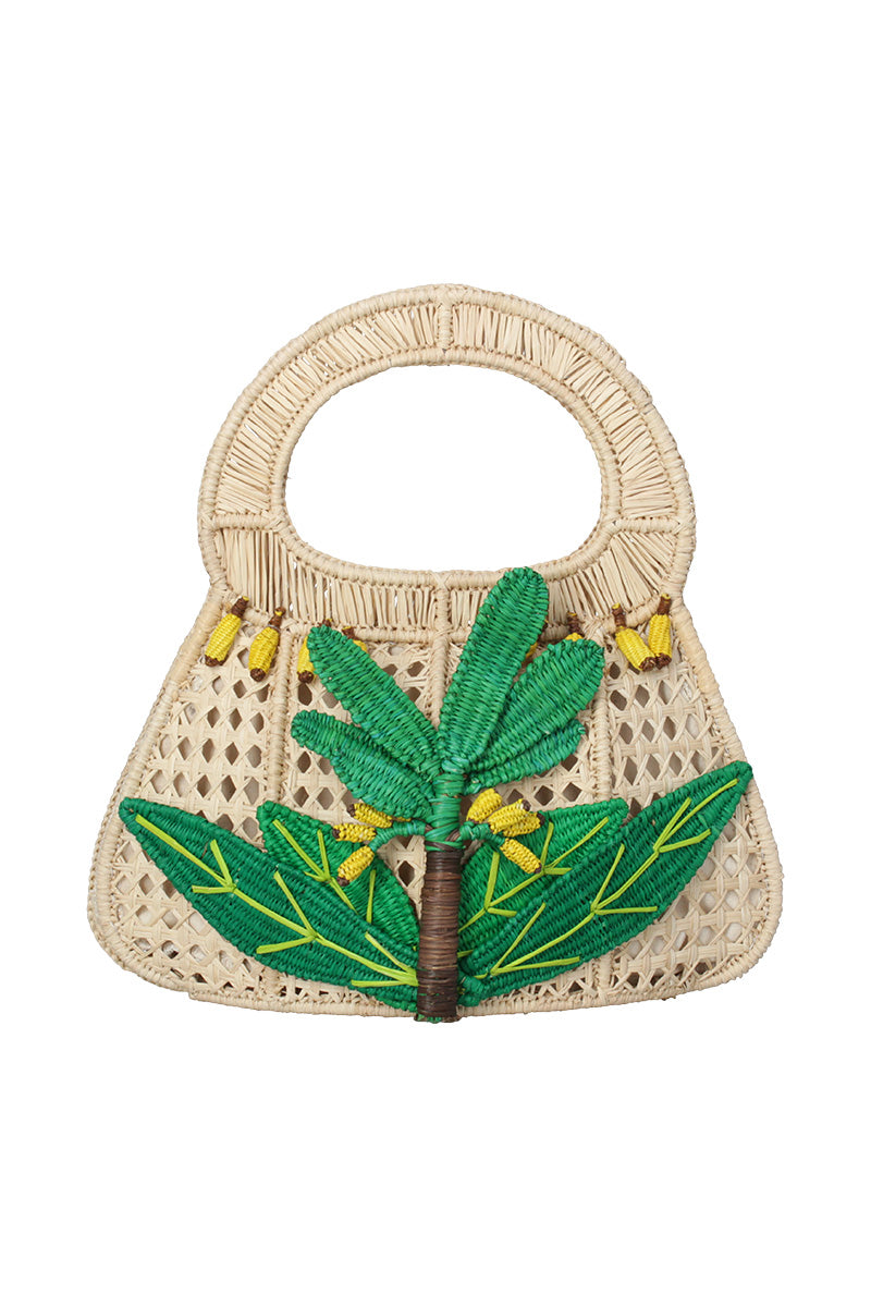 PARADISE HANDBAG IN NATURAL GREEN