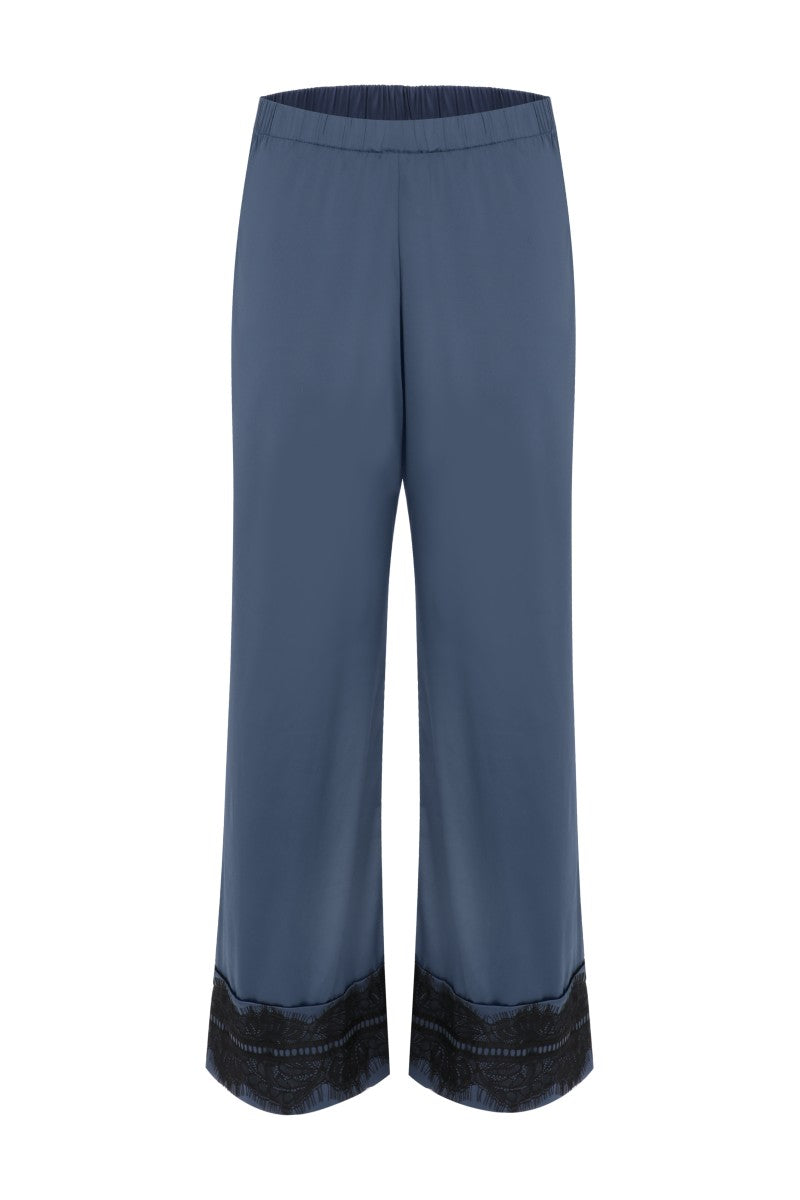 HONORE PANTS IN NAVY BLUE BLACK - CULT MIA