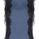 Entos Honore navy blue and black loungewear top displayed on a plain background.