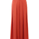 Mastani Sufia silk pant in berry color, featuring a comfortable fit and elegant design, displayed on a hanger against a neutral background.