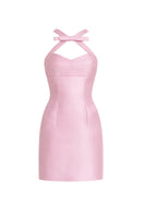 Urban Muse Sundelle mini dress in powder color, featuring a stylish, lightweight design perfect for casual or summer wear.