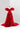 RED VOLUME SCULPTED GOWN - CULT MIA