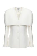 Matters Sadie ivory co-ord set featuring a tailored blazer and matching trousers, styled for a sophisticated look.