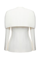 Matters Sadie co-ord set in ivory featuring a tailored blazer and matching trousers, stylish and perfect for chic occasions.
