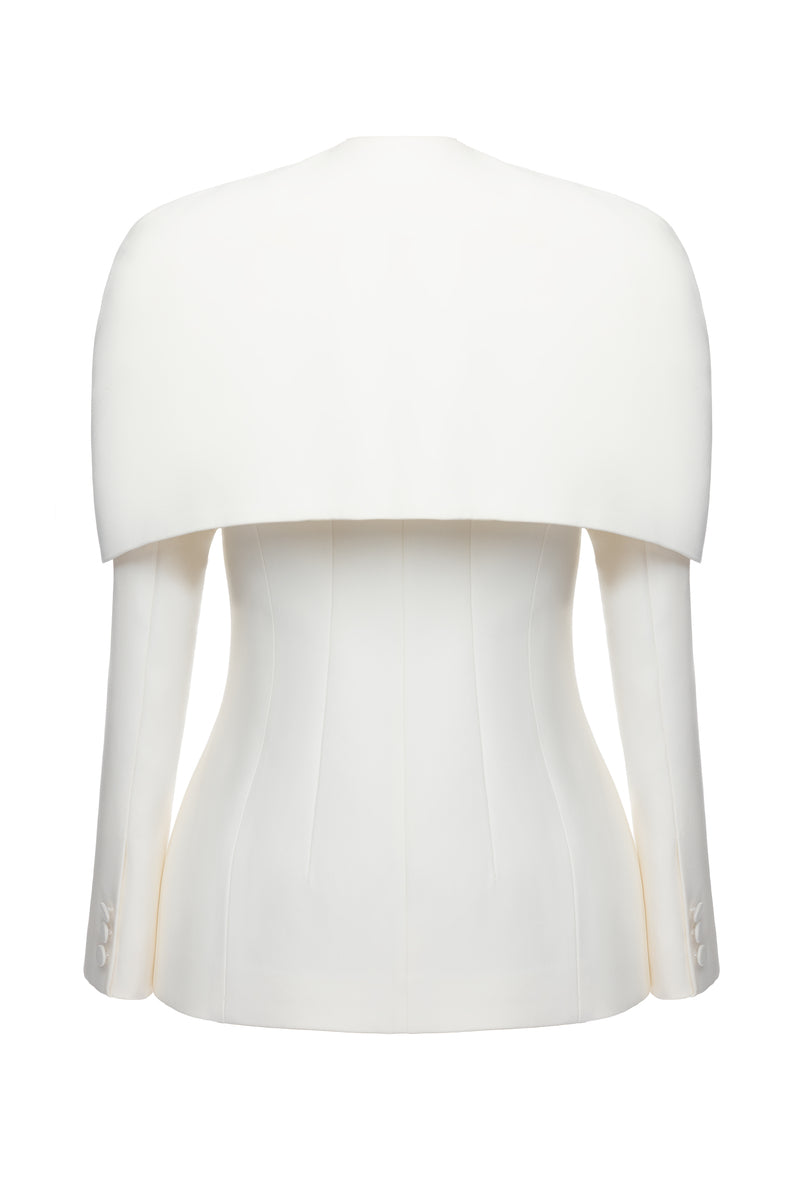 Matters Sadie co-ord set in ivory featuring a tailored blazer and matching trousers, stylish and perfect for chic occasions.