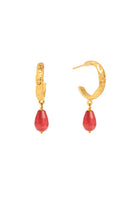 LAVANI JEWELS Sadie red earrings featuring elegant design, vibrant red color, and stylish dangle earrings for women.
