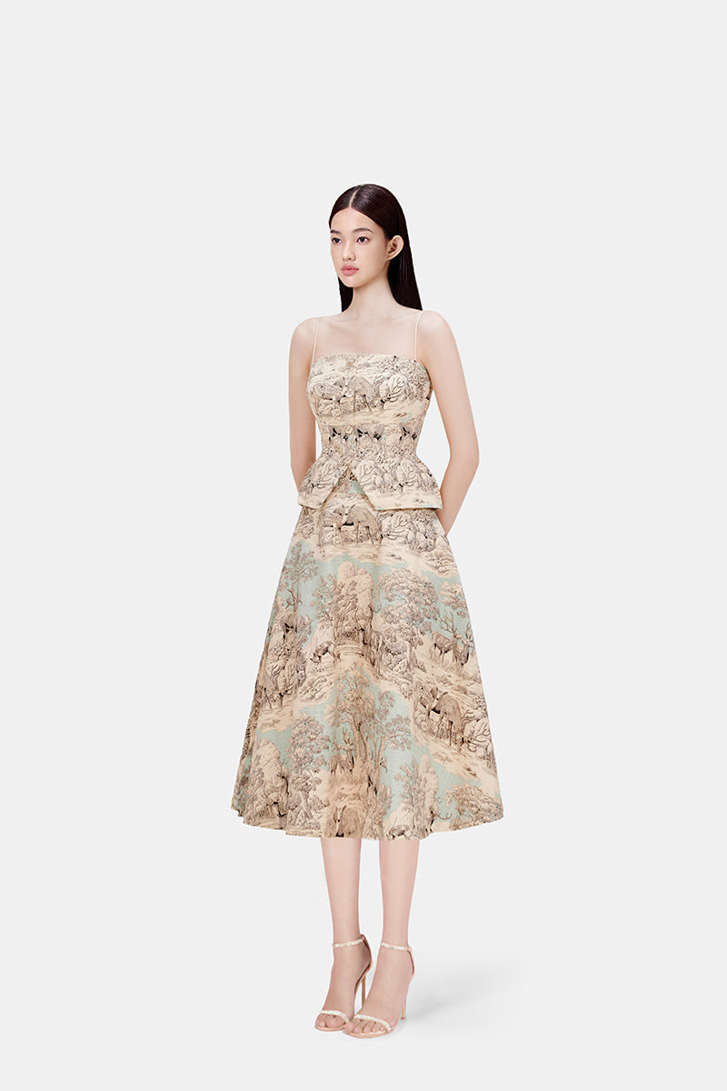 SAFARI TOP AND SKIRT SET - CULT MIA