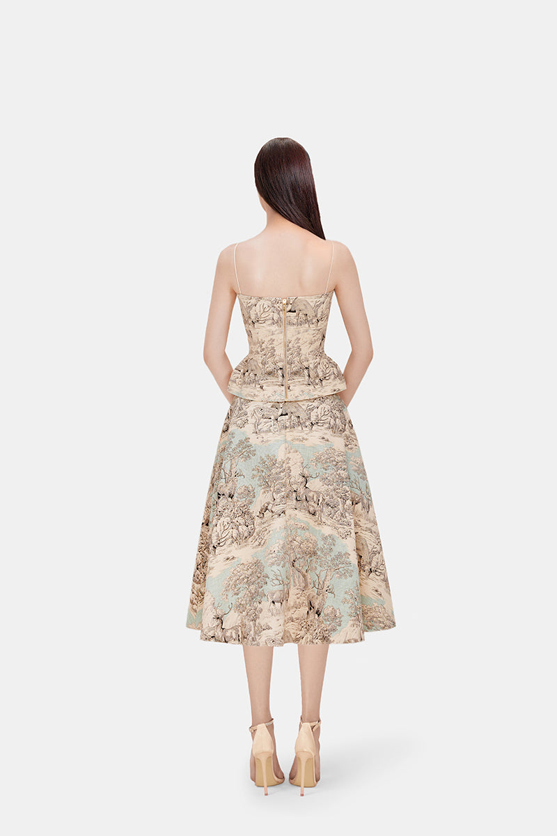 SAFARI TOP AND SKIRT SET - CULT MIA