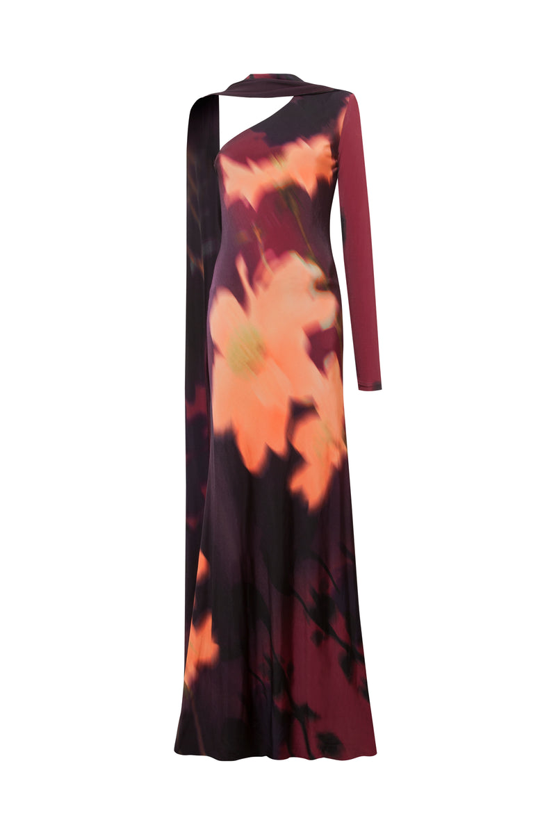 ROBE MAXI SAHRA MOCHA EN TERRE AMBRE