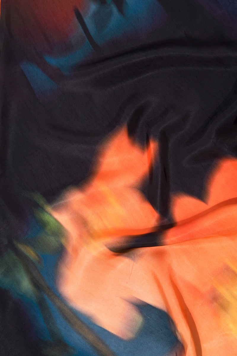 SAHRA NAVY MAXI DRESS IN AMBER SKY - CULT MIA