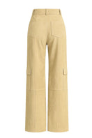 ZUT Sam pants in butter yellow, stylish casual pants with a relaxed fit and modern design, shown on a model.