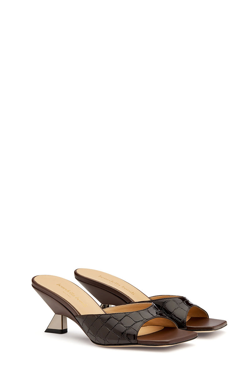 SANDALO ALYSSA MOKA HEELS - CULT MIA