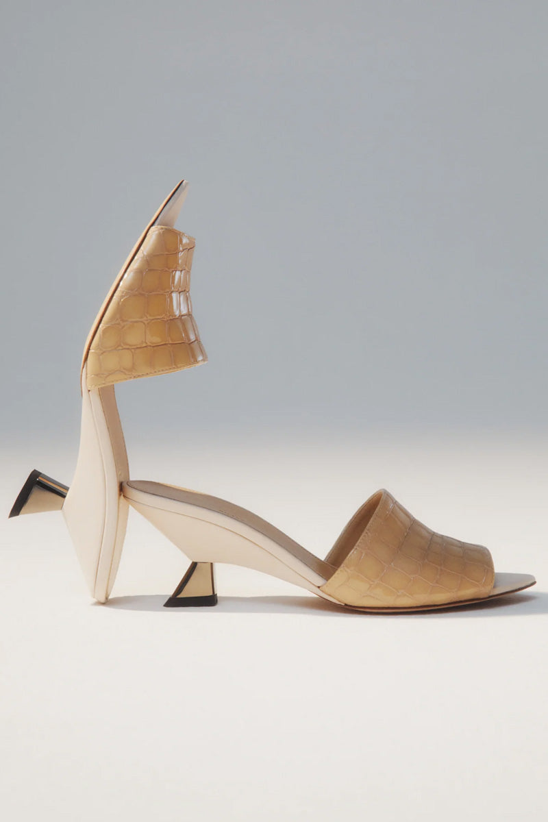 SANDALO COCO SABBIA HEELS - CULT MIA