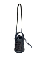 Black ISIDORA MALVA Sandoná mini bucket shoulder bag with a compact design and adjustable strap.