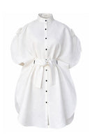 Off-white Saona beach cover-up by ANA + MARIA, lightweight and flowy with a relaxed fit, perfect for beachwear.