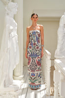 Nana Gotti SARNIC Maxi Dress in flowing fabric, featuring a stylish design perfect for elegant occasions.