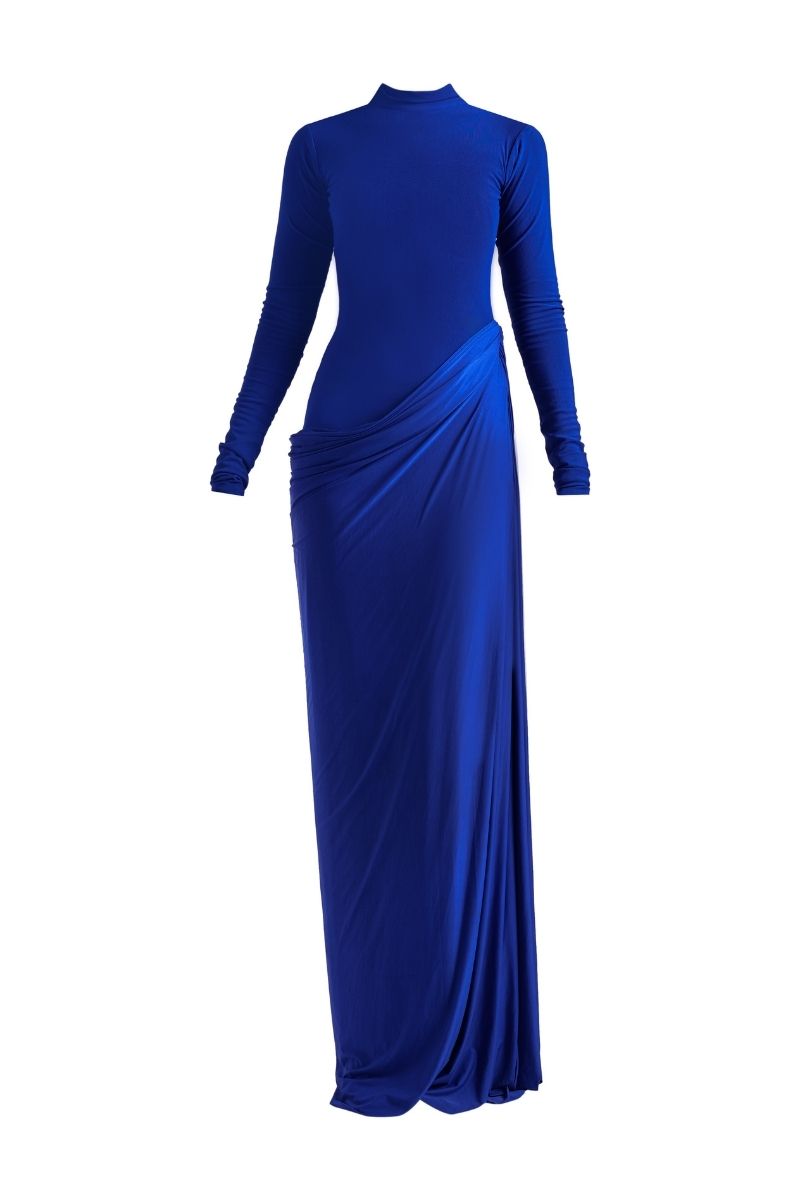 SASHA ELECTRIC BLUE MAXI DRESS - CULT MIA