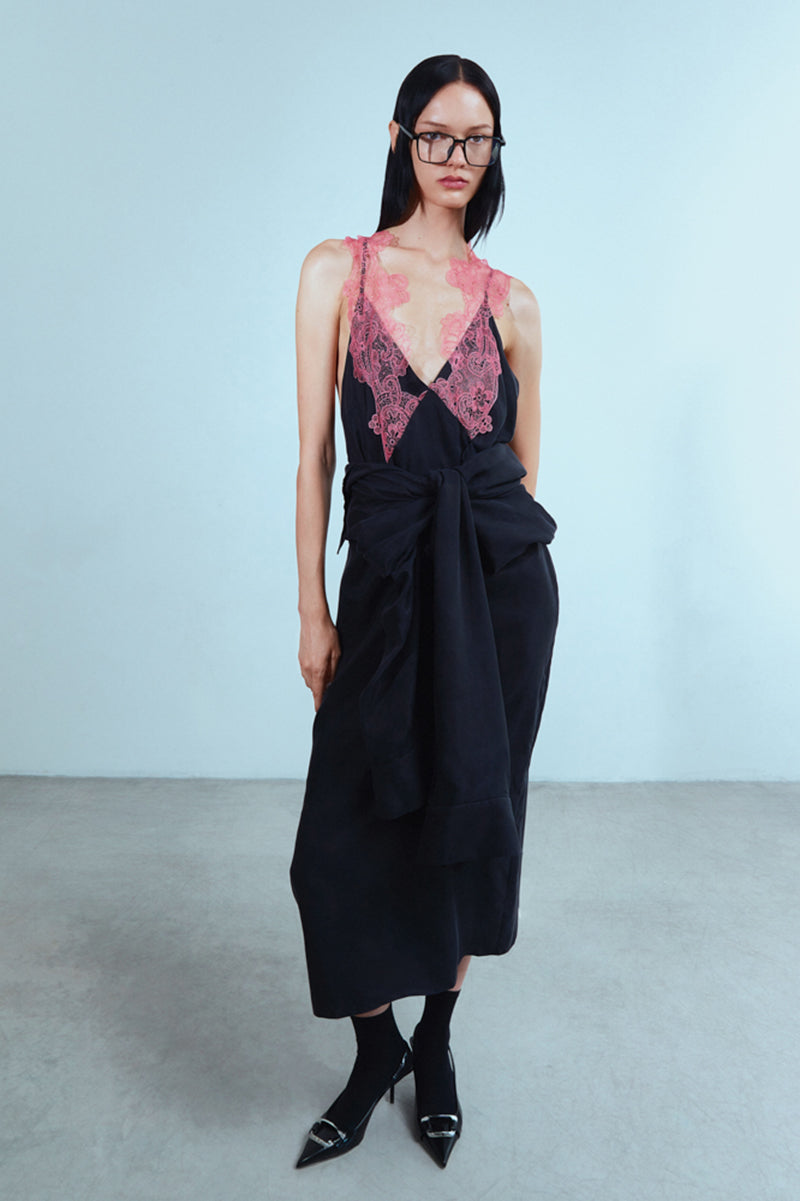 BLACK MIDI SHIRT DRESS - CULT MIA