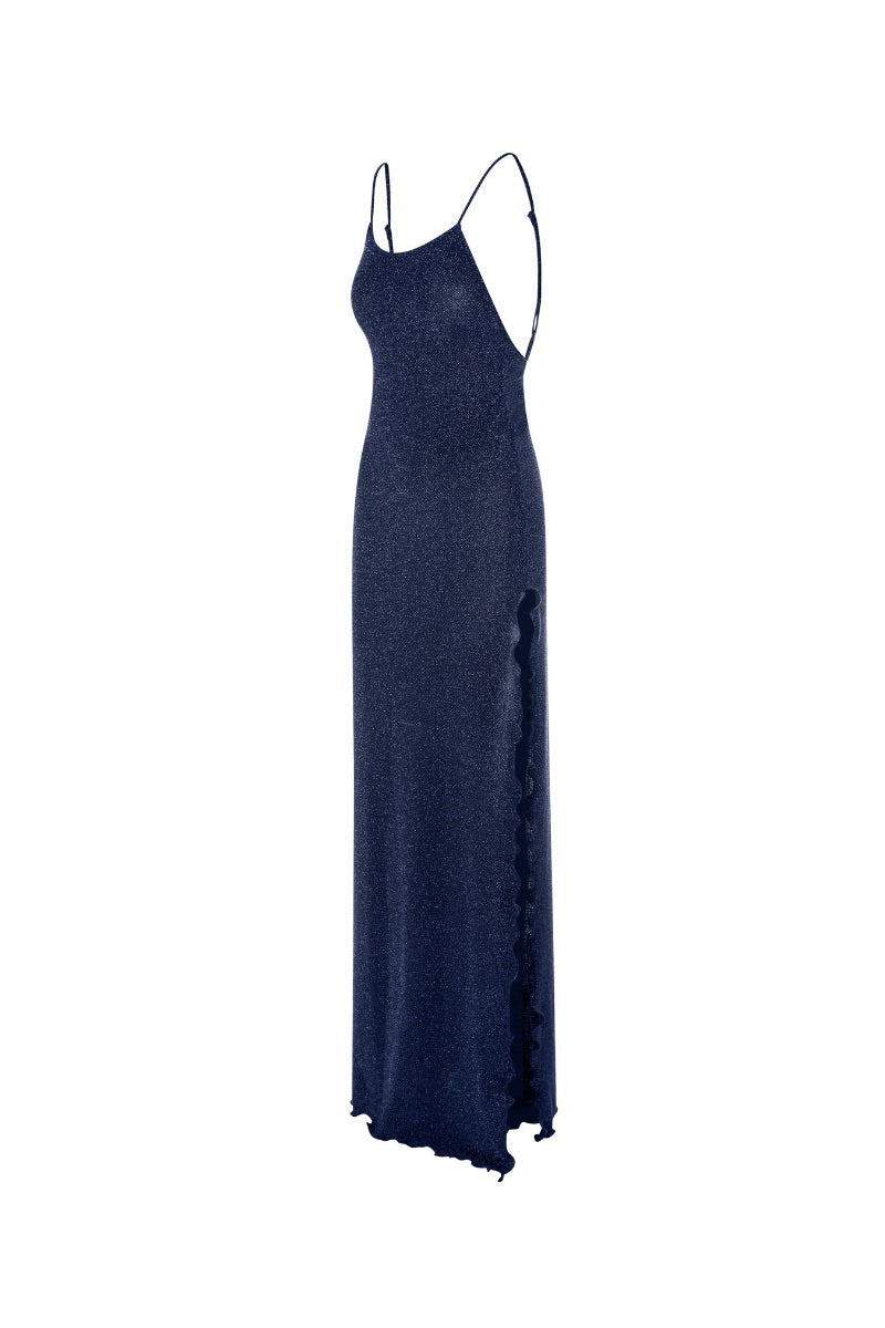 SELENE DRESS IN DARK BLUE - CULT MIA
