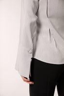 Gray Alba blouse by Señorita featuring a stylish, comfortable shirt with a relaxed fit and elegant design.