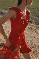 Red Penelope mini dress by Señorita, featuring a stylish fit and elegant design, perfect for casual or evening wear.