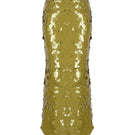 Green sequin midi skirt by Tayfun Kaba featuring a shimmering, embellished design perfect for stylish evening wear.