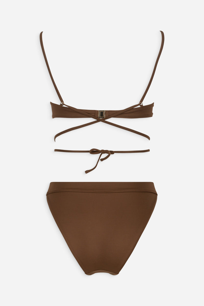 SEREIN BIKINI SET IN BROWN - CULT MIA