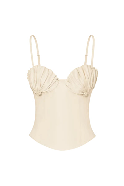 SHELL BUSTIER IN BEIGE | CULT MIA | Stolen Stores