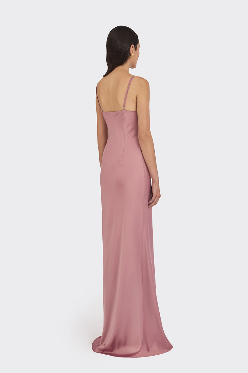 purple maxi slip dress Violet Slip Midi Dress Dark Purple off Shoulder Straps Back Elegant Dress Special Occasion Dress Bridesmaid Wedding Silk Slip Chloe Dress
